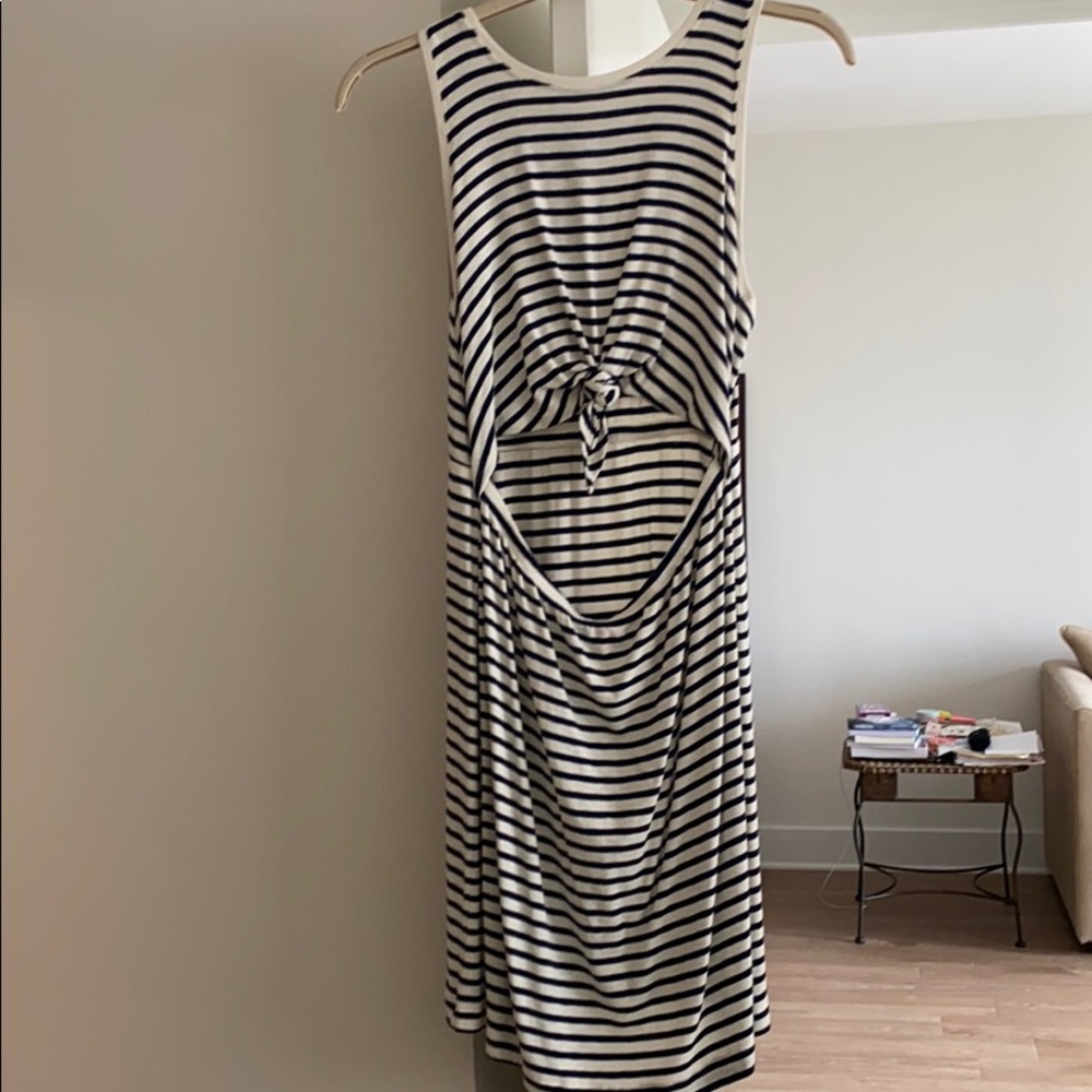 Aerie front cut out striped dress